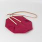 Magenta Silk & Rice Paper Handbag