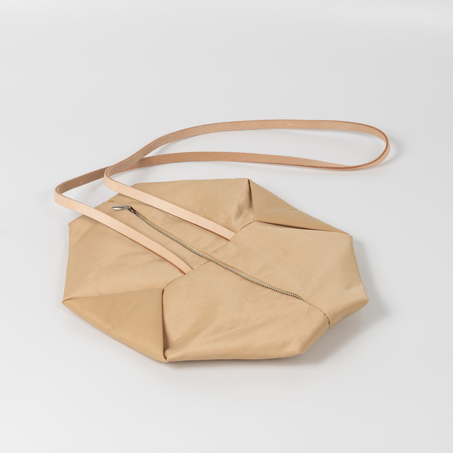 Beige Rice Paper & PE Handbag