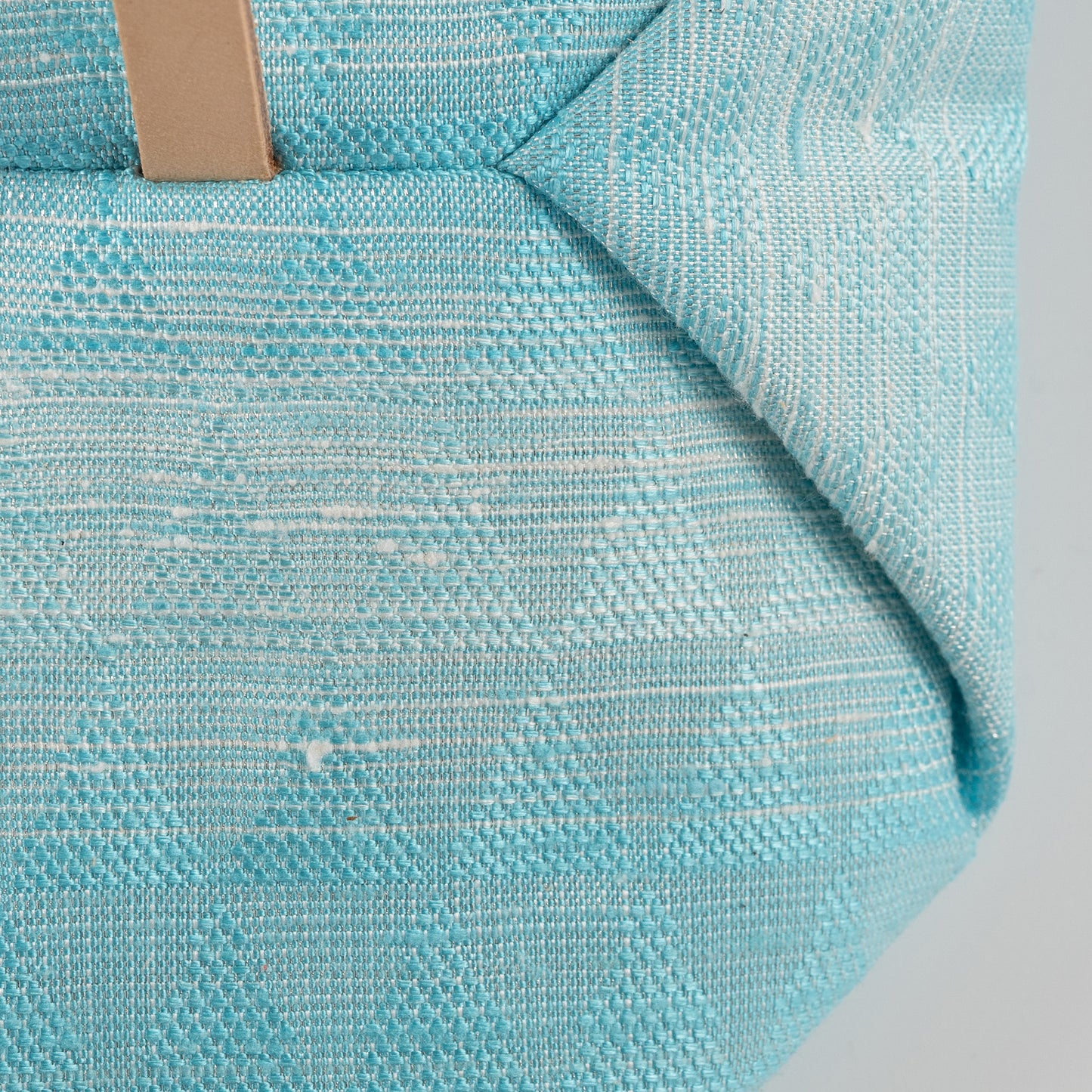 Sky Blue Silk & Metallic Yarn Handbag