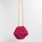 Magenta Silk & Rice Paper Handbag