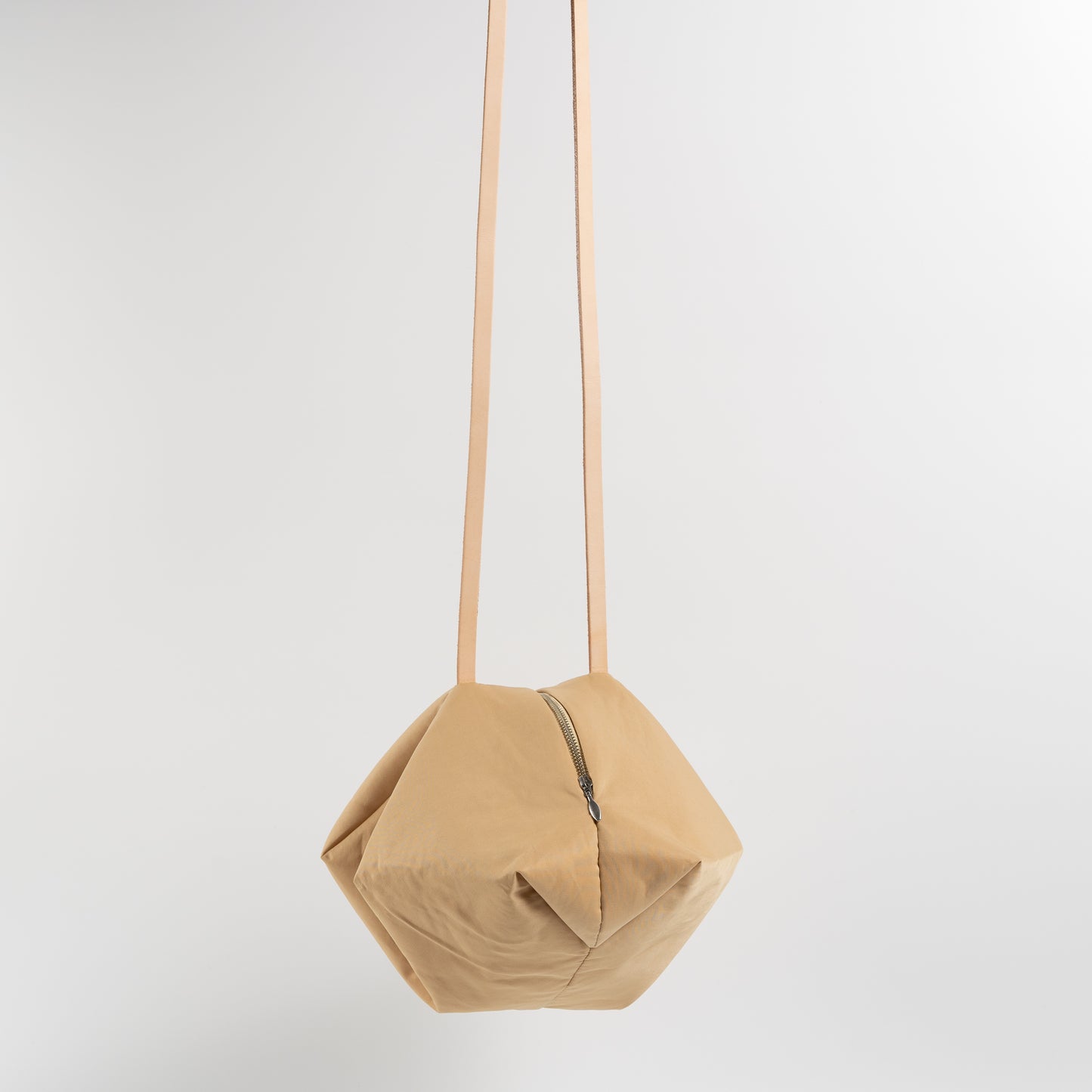 Beige Rice Paper & PE Handbag